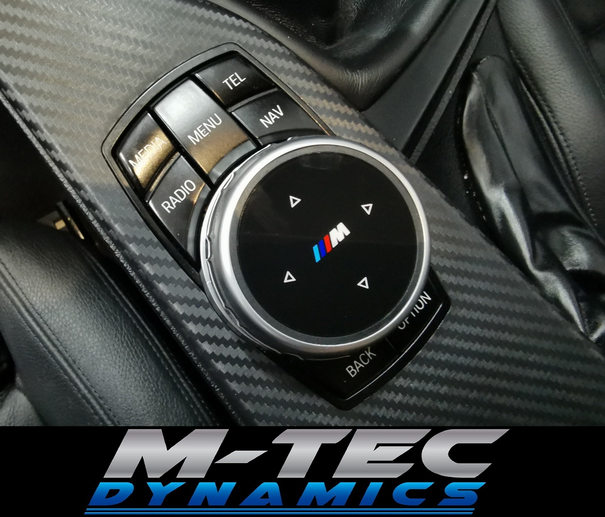 BMW E9X E6X F2X F3X CIC LCI I-DRIVE CONTROLLER COVER M LOGO